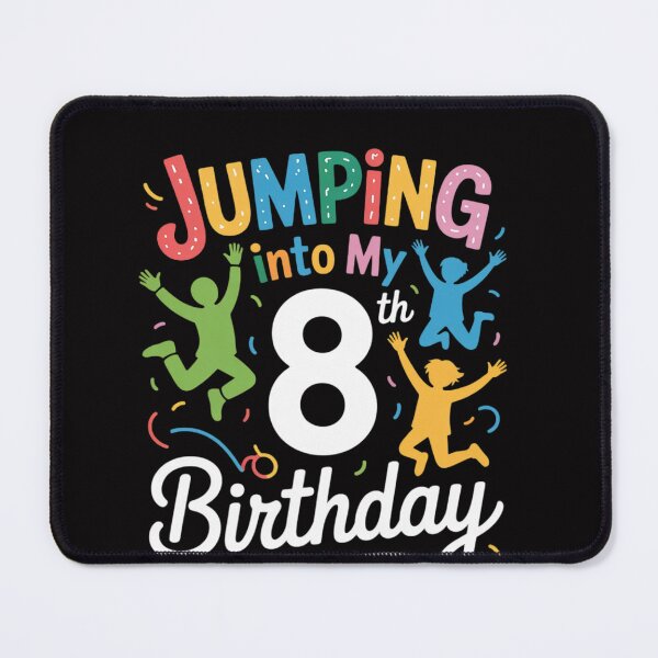 Item preview, Trampoline Lover 8th Birthday Party Jumping Celebration Kids designed and sold by OlafLica.