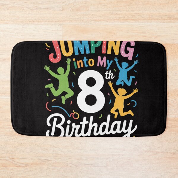 Item preview, Trampoline Lover 8th Birthday Party Jumping Celebration Kids designed and sold by OlafLica.