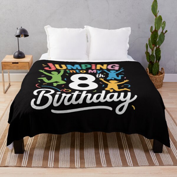 Item preview, Trampoline Lover 8th Birthday Party Jumping Celebration Kids designed and sold by OlafLica.