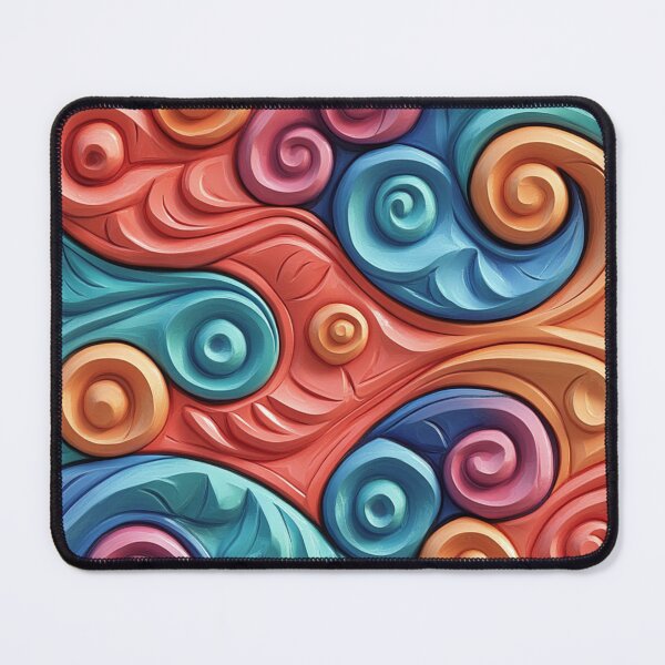 Item preview, New Zealand Māori Paua Pattern Koru Design 623 designed and sold by GrinGalore.