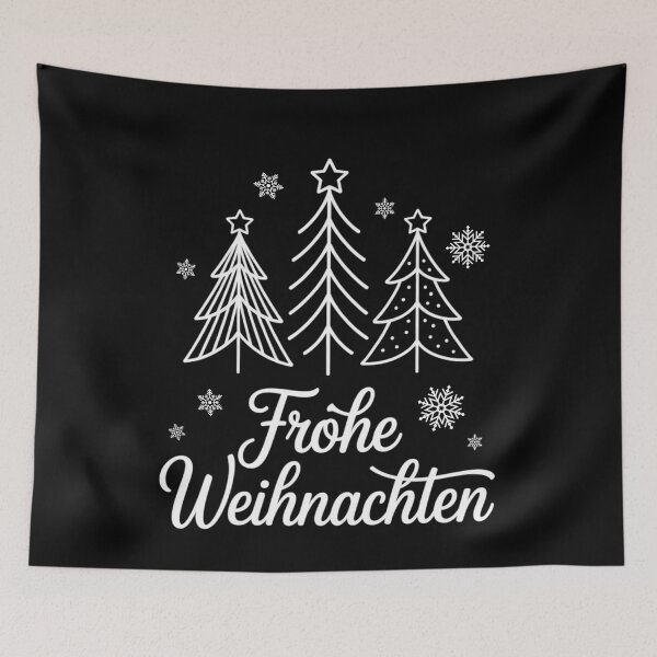 Item preview, Frohe Weihnachten Minimalist Christmas Trees designed and sold by FreshVibe Prints.