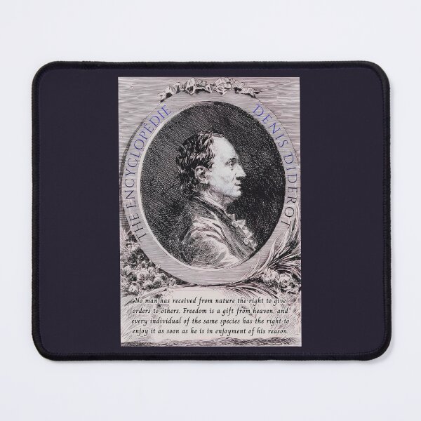 Item preview, Denis Diderot quote: No man has received from nature the right to give orders to others. Freedom is a gift from heaven, designed and sold by artbleed.