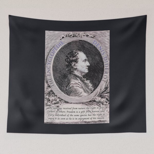 Item preview, Denis Diderot quote: No man has received from nature the right to give orders to others. Freedom is a gift from heaven, designed and sold by artbleed.