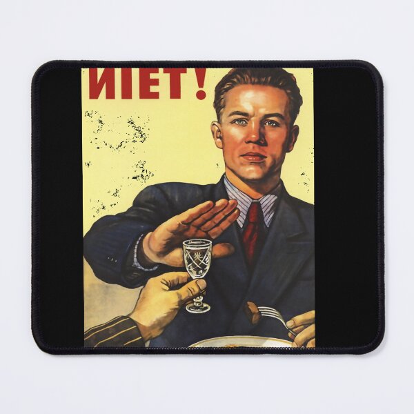 Item preview, Anti-Alcohol-Vintage-Soviet-Propaganda-Poster designed and sold by JonathanPaling.