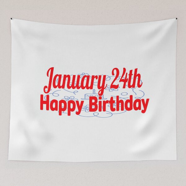 Item preview, January 24th, Gift birthday  designed and sold by Sujinthaiart.
