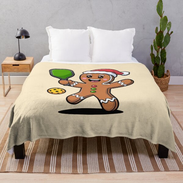 Item preview, Xmas Festive Gingerbread Man Pickleball Christmas designed and sold by Prints-by-Olaf.