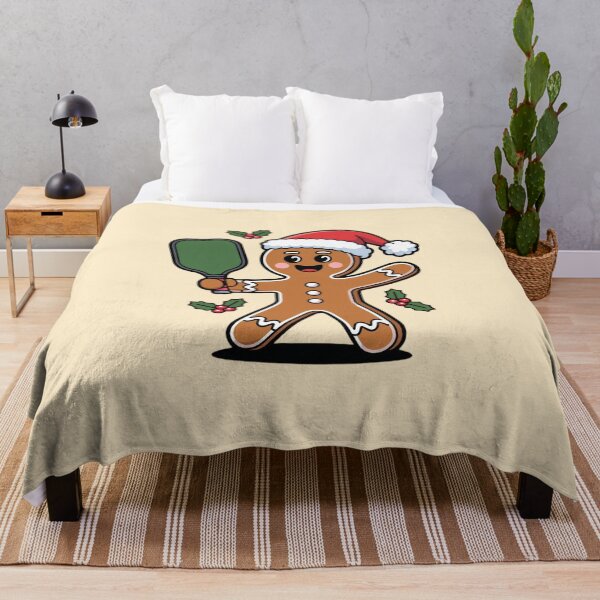 Item preview, Xmas Festive Gingerbread Man Pickleball Christmas designed and sold by Prints-by-Olaf.