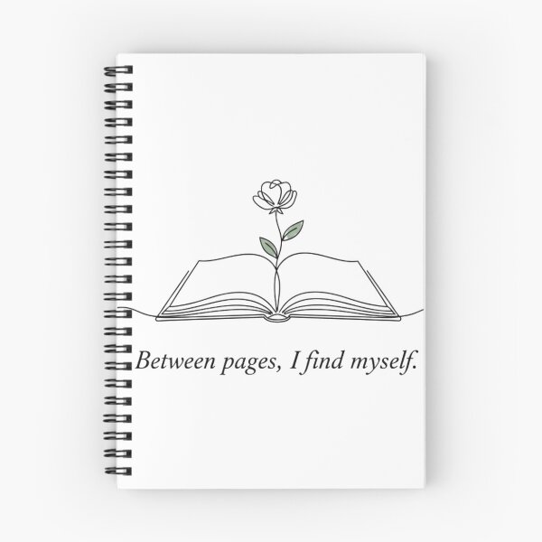 Item preview, Between Pages, I Find Myself – Book Lover Design designed and sold by TheCreativeAura.