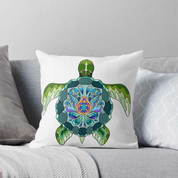 Item preview, Green sea turtle splash designed and sold by Ink-City.