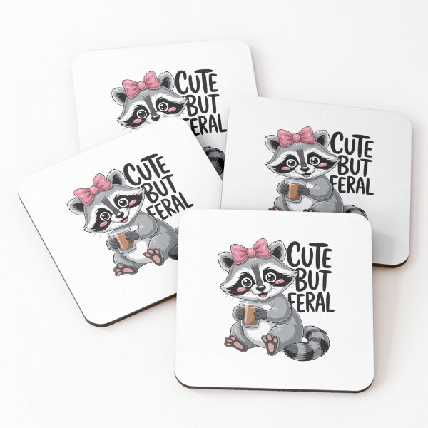 Item preview, Cute But Feral Raccoon designed and sold by NewIdeasSArt.