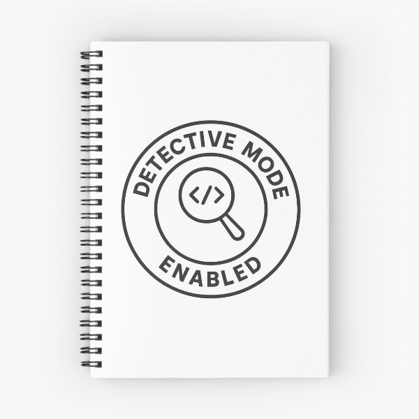 Item preview, Detective Mode Enabled — Minimal Mystery Dev Badge designed and sold by techy-rrr.