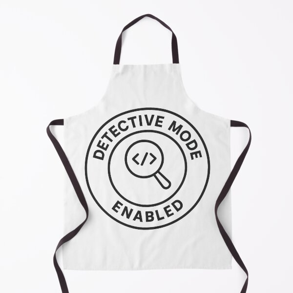 Item preview, Detective Mode Enabled — Minimal Mystery Dev Badge designed and sold by techy-rrr.