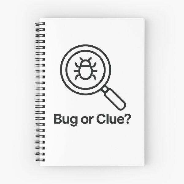 Item preview, Bug or Clue? — Dev Mystery Minimal Line Art designed and sold by techy-rrr.