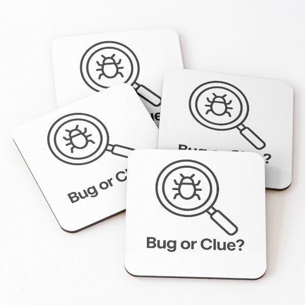 Item preview, Bug or Clue? — Dev Mystery Minimal Line Art designed and sold by techy-rrr.