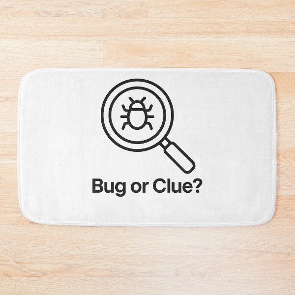 Item preview, Bug or Clue? — Dev Mystery Minimal Line Art designed and sold by techy-rrr.