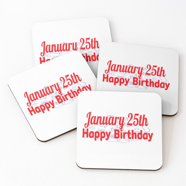 Item preview, January 25th, Gift birthday  designed and sold by Sujinthaiart.