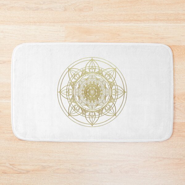 Item preview, Descriptive: Golden Celestial Mandala ​Artistic: The Gilded Cosmos ​Technical: Intricate Sacred Geometry in Metallic Gold ​Abstract: Convergence of Light designed and sold by Saeed  Ahmad.