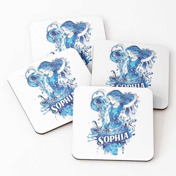 Item preview, Sophia – Aquarius Zodiac Sign designed and sold by AlexLineArt.