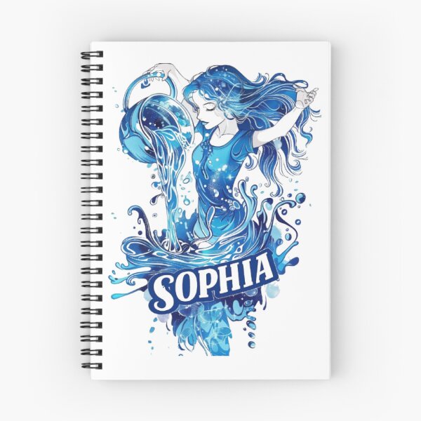 Item preview, Sophia – Aquarius Zodiac Sign designed and sold by AlexLineArt.