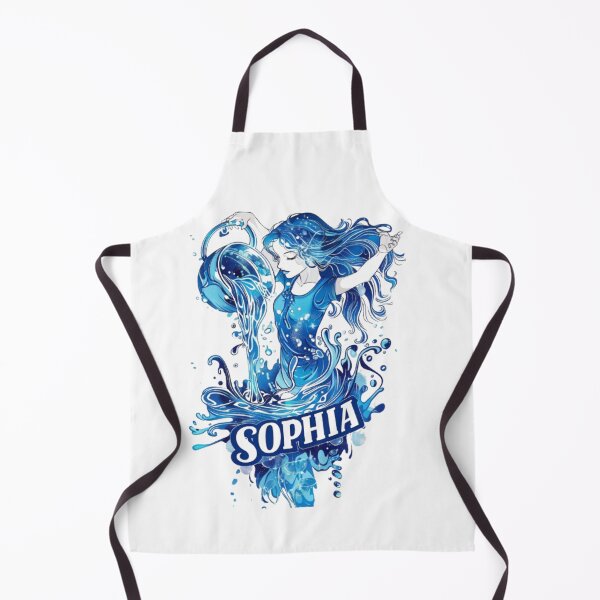 Item preview, Sophia – Aquarius Zodiac Sign designed and sold by AlexLineArt.