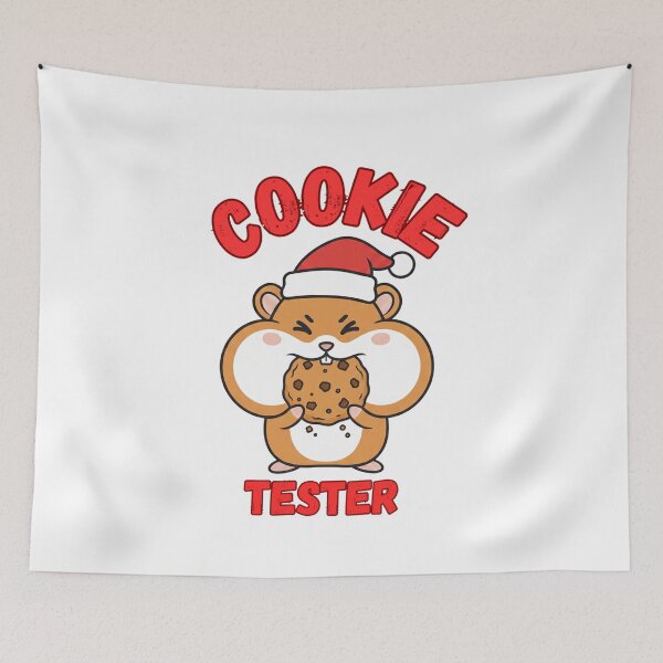 Item preview, Cookie Tester - Christmas Cute Santa Hamster designed and sold by DavdPrt.