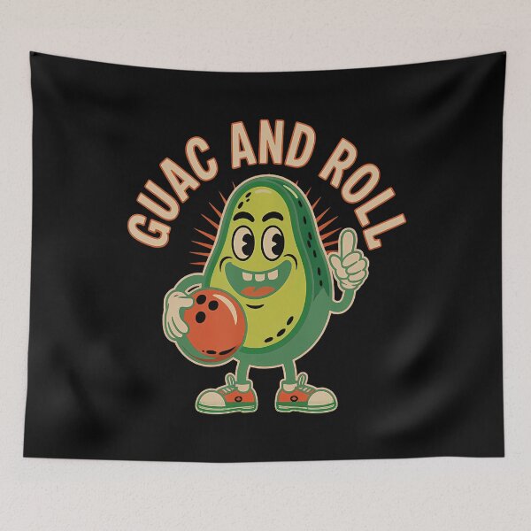 Item preview, Guac And Roll Bowling Guacamole Humor Design designed and sold by ChantelNicole.