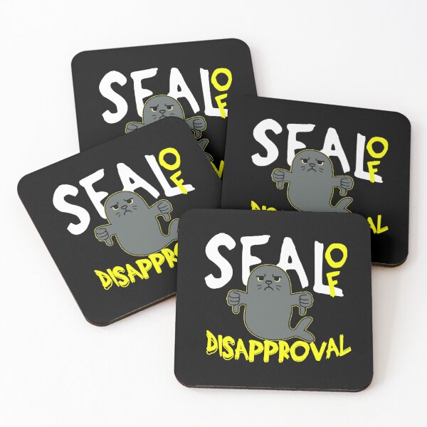 Item preview, Seal of Disapproval – Grumpy Seal designed and sold by dudelinart.