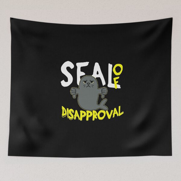 Item preview, Seal of Disapproval – Grumpy Seal designed and sold by dudelinart.