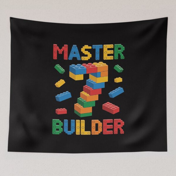 Item preview, Master Builder 7th Birthday 7 Year Old Brick Building Blocks designed and sold by MuteElevent.