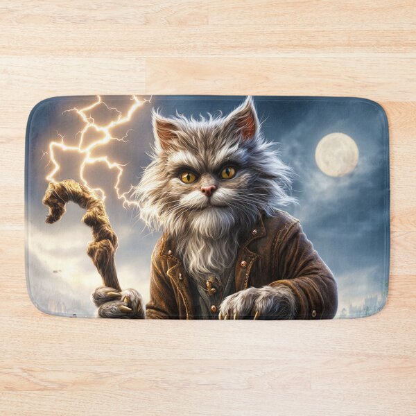 Item preview, Thunderstaff Guardian Cat designed and sold by MyMagicalPlace.