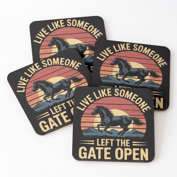 Item preview, Love horse Live Like someone left the gate open Horses designed and sold by MuteElevent.