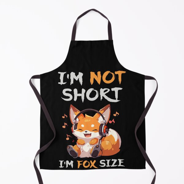 Item preview, Cute Music-Loving Fox with Funny “Fox Size” Quote designed and sold by T-Chou.