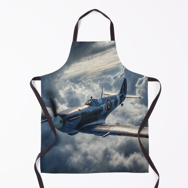 Item preview, RAF Spitfire Gliding Over Darkening Sky in Wartime Skies designed and sold by Skyframe Aviation.