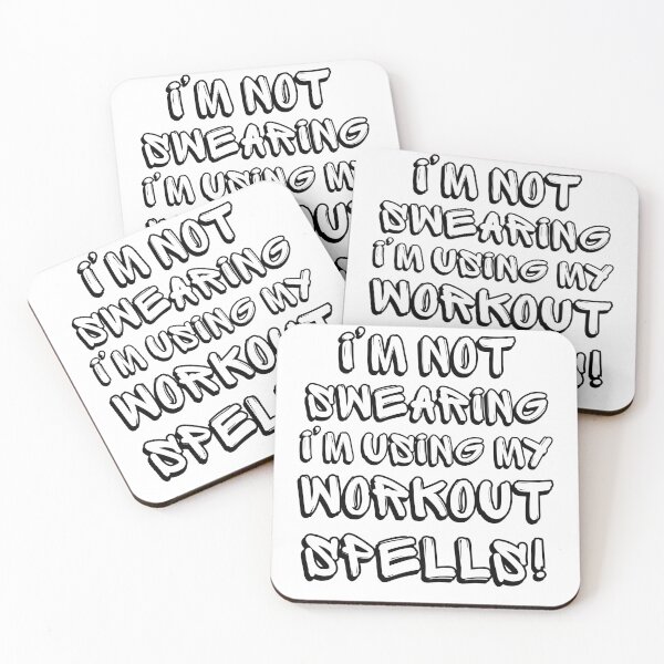 Item preview, I’m Not Swearing I’m Using My Workout Spells – Funny Gym Fitness Design designed and sold by BeakBros.