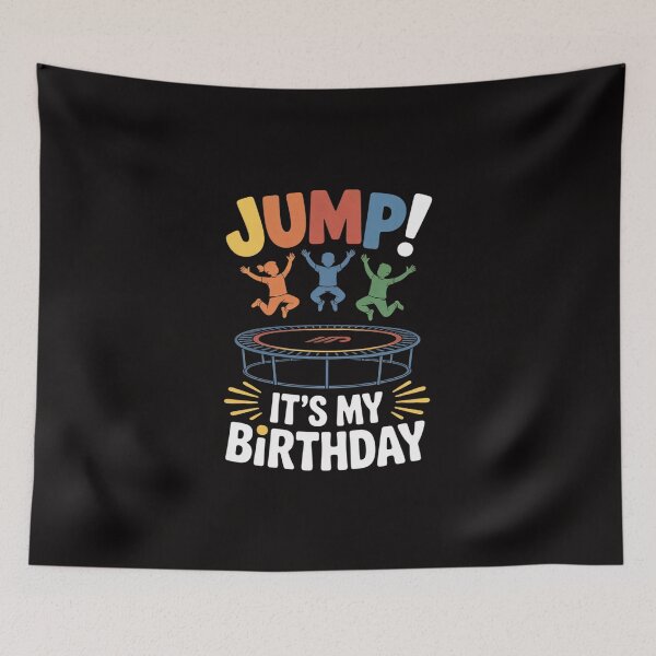 Item preview, Jump It's My Birthday Trampolining Jumping Jumper Trampoline designed and sold by TewonLake.