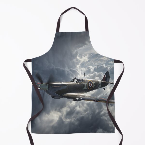 Item preview, Supermarine Spitfire Flying Through Rain Clouds in Turbulent Air designed and sold by Skyframe Aviation.
