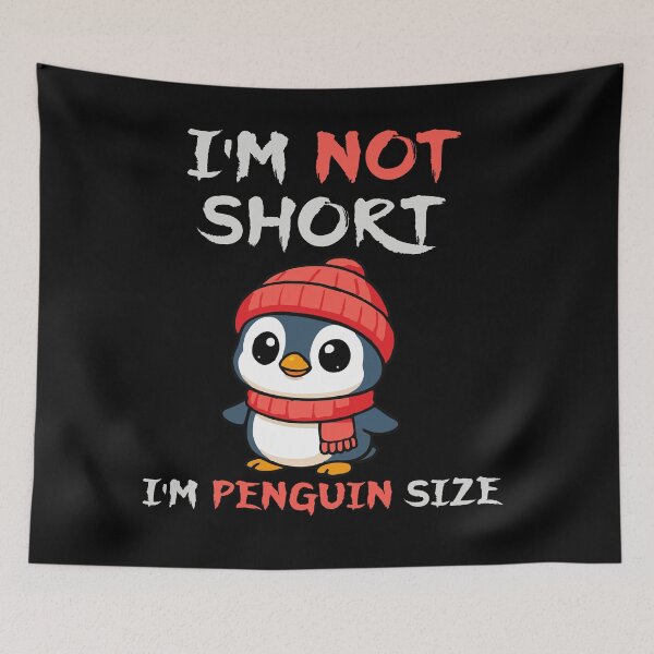 Item preview, Cozy Penguin with Funny “Penguin Size” Quote designed and sold by T-Chou.