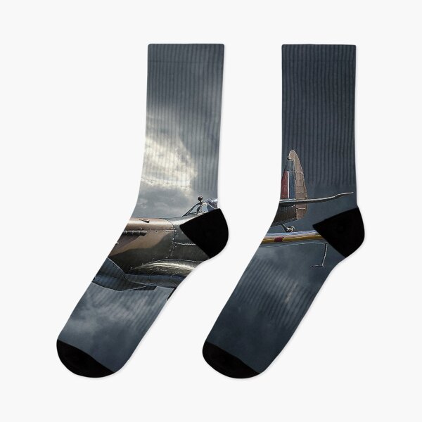 Item preview, Wartime Spitfire Enduring Moody Skies Over the Coast designed and sold by Skyframe Aviation.