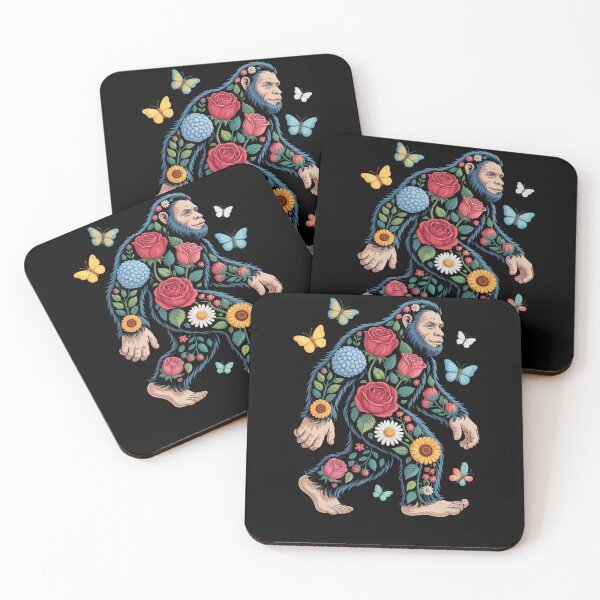 Item preview, Floral Bigfoot Flowers Sasquatch Lover designed and sold by TorjeARTStore.