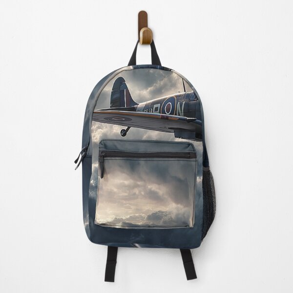 Item preview, RAF Spitfire Gliding Over Wild Weather Over the Coast designed and sold by Skyframe Aviation.