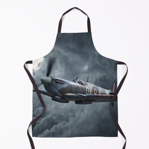 Item preview, British Spitfire Flying Through Thunderstorms in Turbulent Air designed and sold by Skyframe Aviation.
