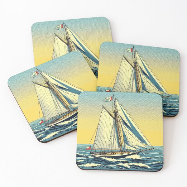 Artikelvorschau, Segelboot-Pop-Art-Stil entworfen und verkauft von artofuniverse.