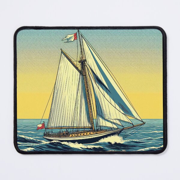 Item preview, Sailboat Pop Art Style designed and sold by artofuniverse.