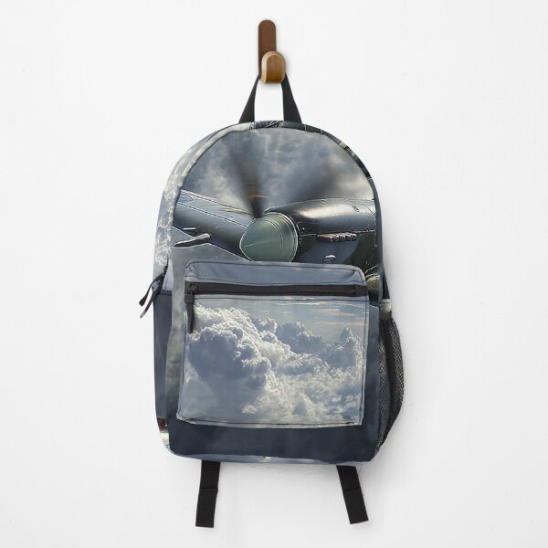 Item preview, Legendary Spitfire Soaring Through Rain Clouds in Wartime Skies designed and sold by Skyframe Aviation.