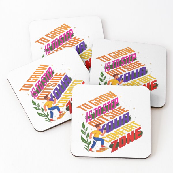 Item preview, Step Outside Your Comfort Zone – Bold Motivational Typography Illustration designed and sold by GloboStyle Design .
