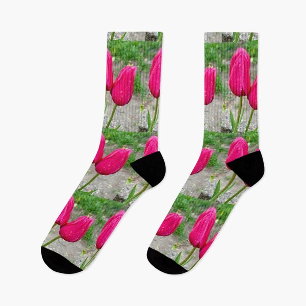 Item preview, A kiss in the rain - two tulips designed and sold by MishaArtsCA.