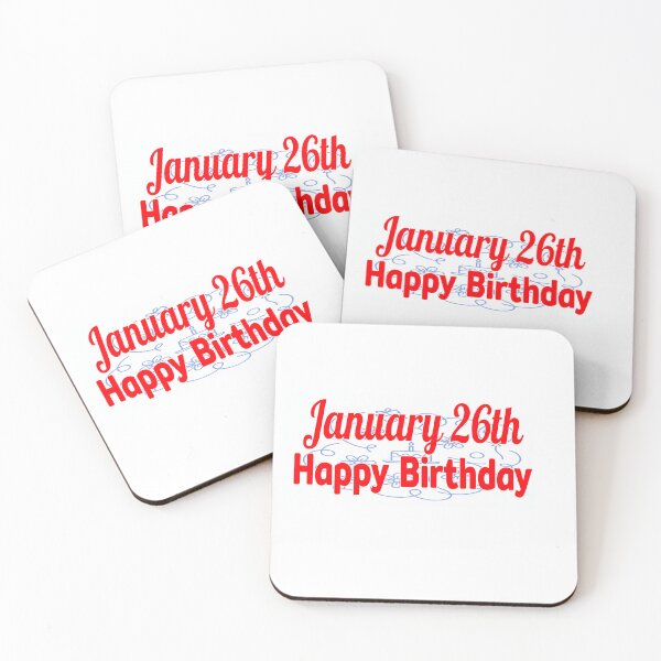 Item preview, January 26th, Gift birthday  designed and sold by Sujinthaiart.
