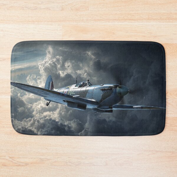 Item preview, RAF Spitfire Enduring Cloud Bursts Over the Coast designed and sold by Skyframe Aviation.
