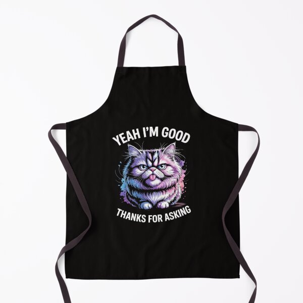 Item preview, Cat Face Meme Cat Stressed Kitty Yeah I'm Good Thanks designed and sold by TewonLake.