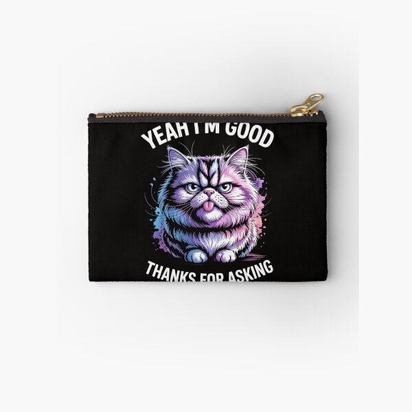 Item preview, Cat Face Meme Cat Stressed Kitty Yeah I'm Good Thanks designed and sold by TewonLake.
